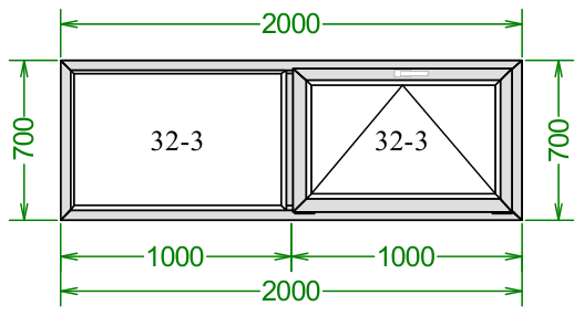 Чертёж 700×2000