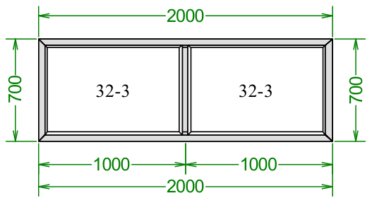 Чертёж 700×2000