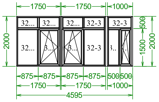 Чертёж 2000×500500