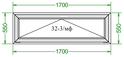 Чертёж 550×1700