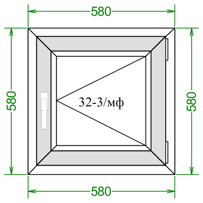 Чертёж 580×580
