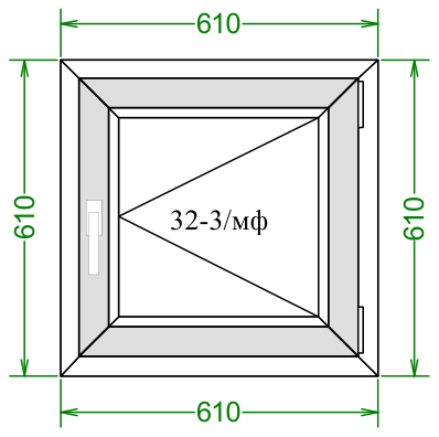 Чертёж 610×610