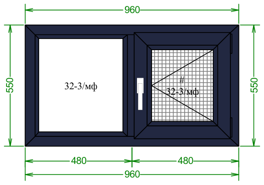 Чертёж 550×960