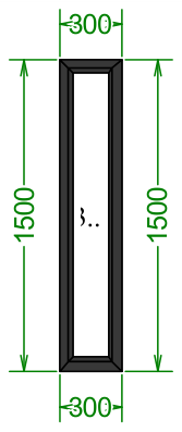 Чертёж 1500×300