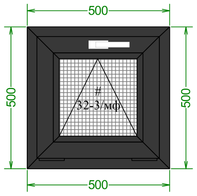 Чертёж 500×500