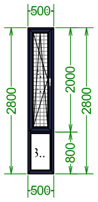 Чертёж 2800×500