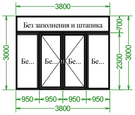 Чертёж 3000×3800