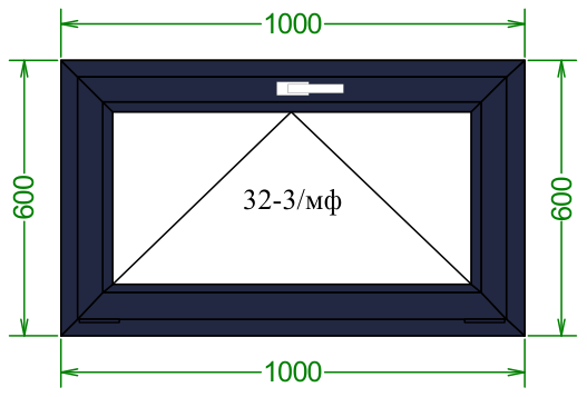 Чертёж 600×1000